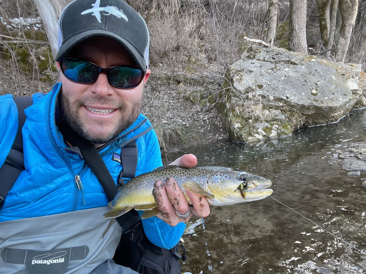Streamer Fly Fishing for Trout in The Driftless Region March 2021
