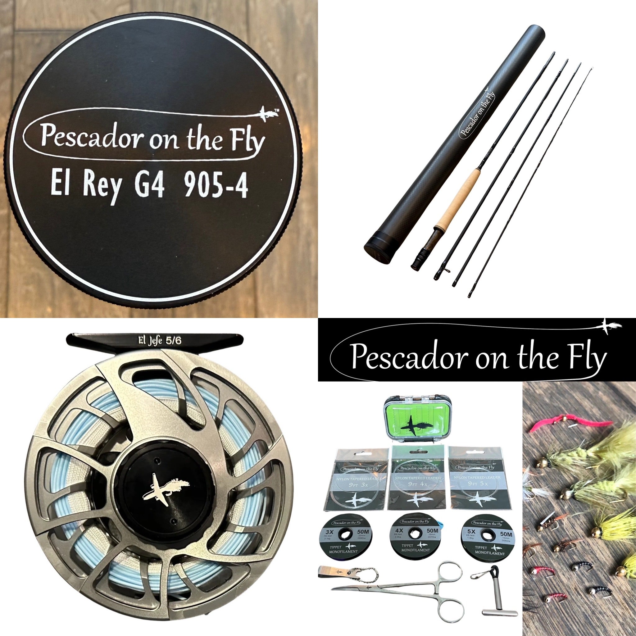El Rey G4 9’ 5 Weight Four Section Fly Rod & Reel Combo