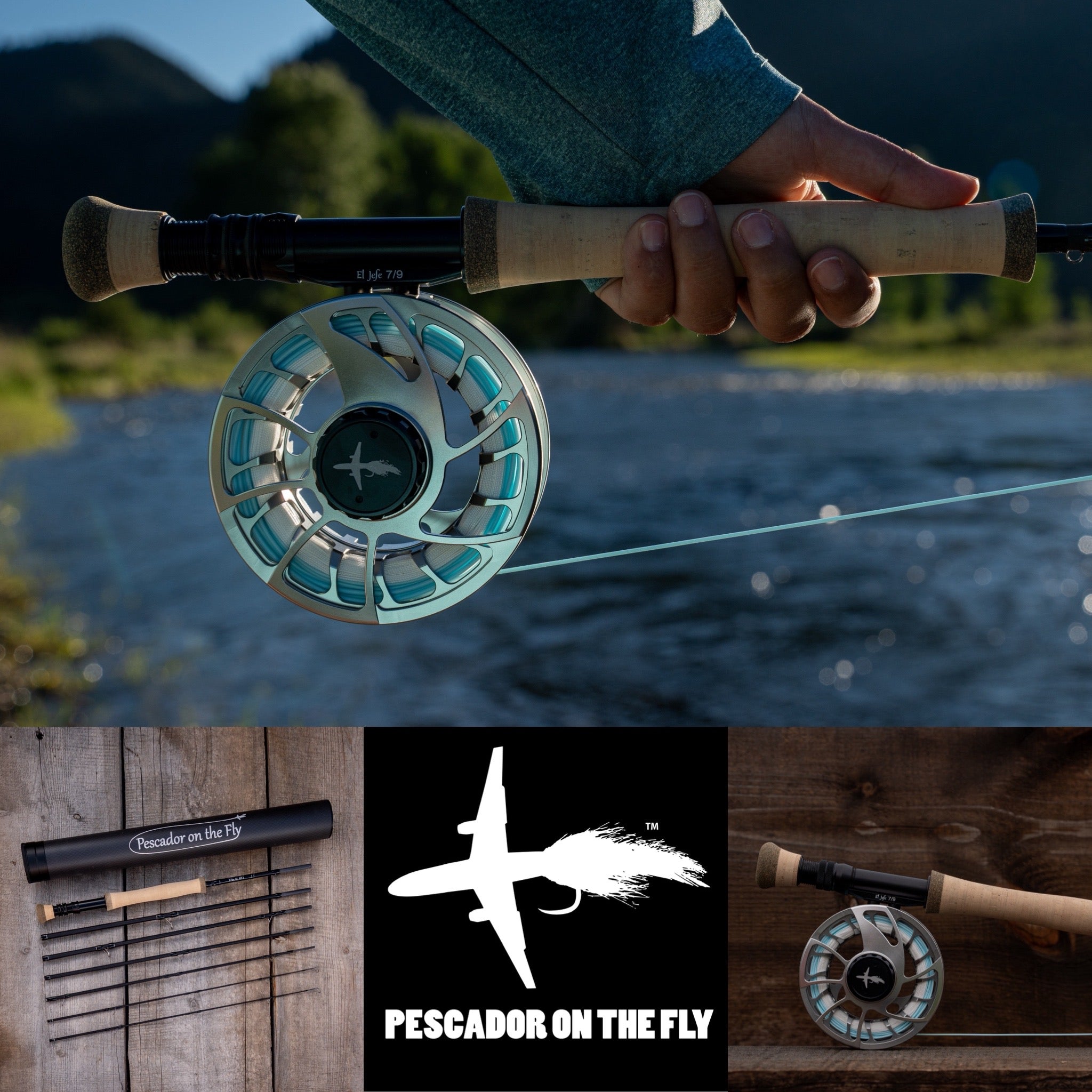 El Rey G6 9’ 7 Weight Six Section Travel Fly Rod & Reel Combo