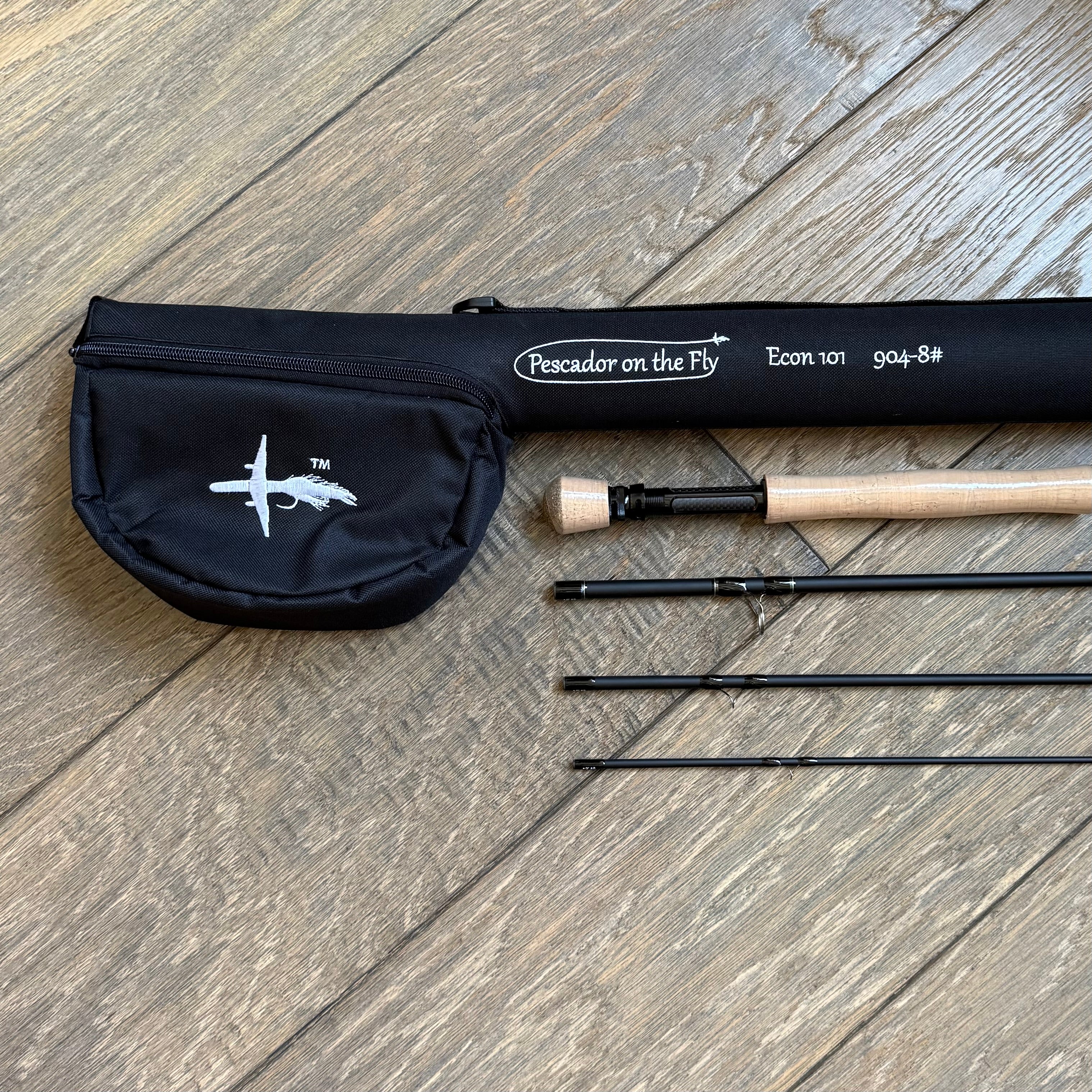 Econ 101 9’ 8 Weight Four Section Fly Rod & Reel Combo