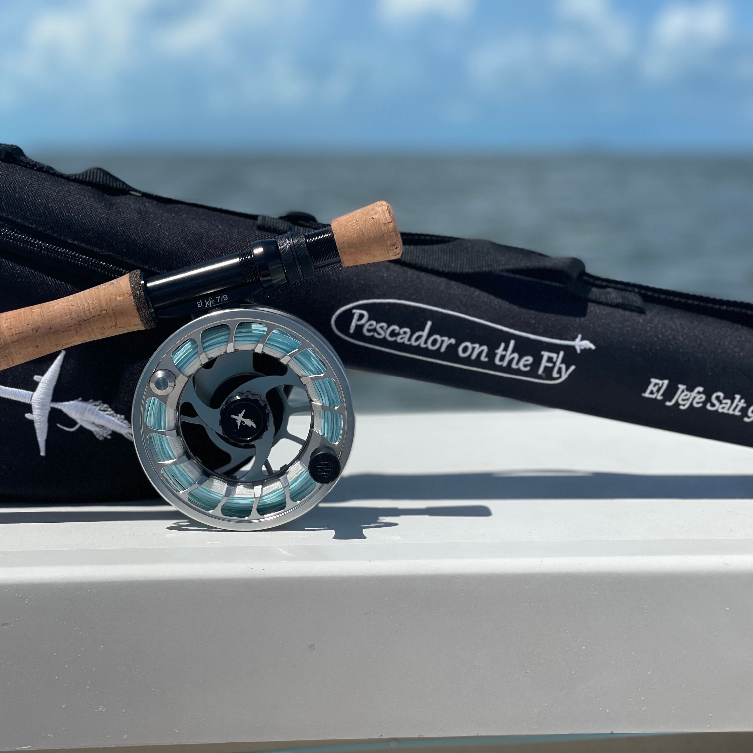 El Jefe Saltwater Fly Fishing Combo Package | 906-8 | 9' Six Section 8 Weight Fly Rod And Reel Outfit