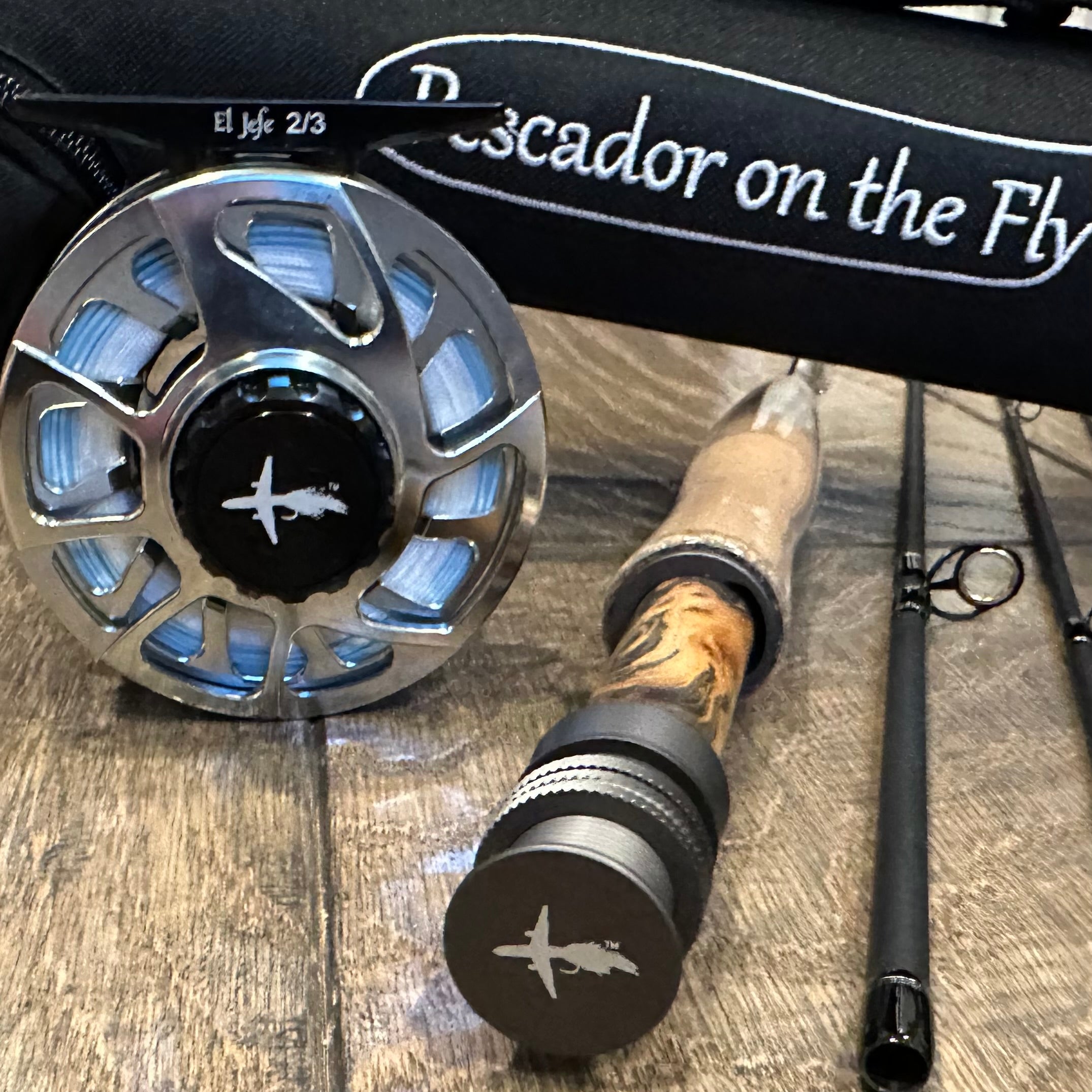 El Jefe Fly Fishing Combo Package | 766-3 | 7'6" Six Section 3 Weight Fly Rod And Reel Outfit