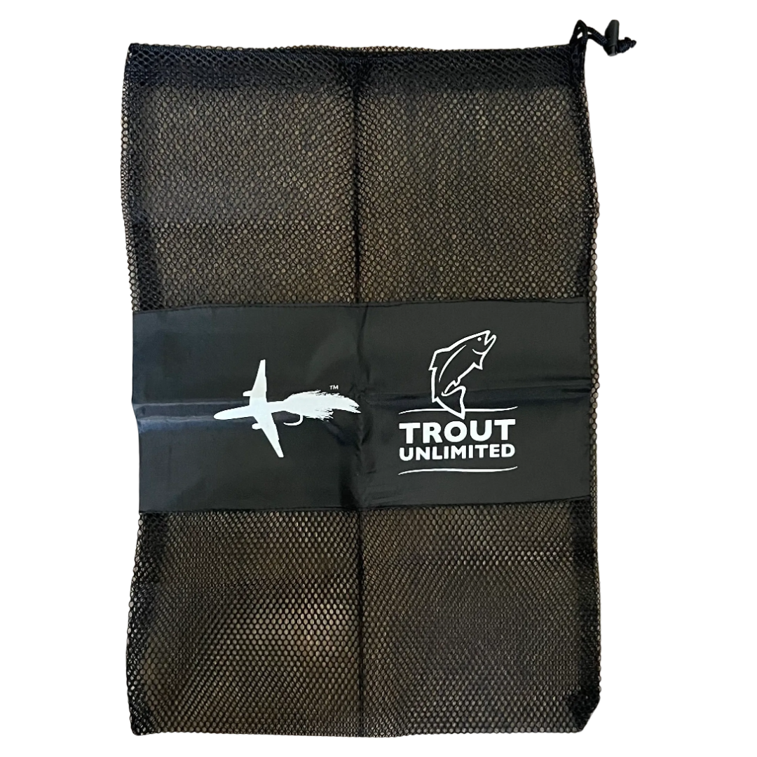 TROUT HERO STREAM CLEAN UP BAGS | YOUR SIMPLE REUSABLE BAG TO PACK OUT TRASH ON THE RIVER | TROUT UNLIMITED PARTNERSHIP | GET ONE FREE WITH CODE IN LISTING