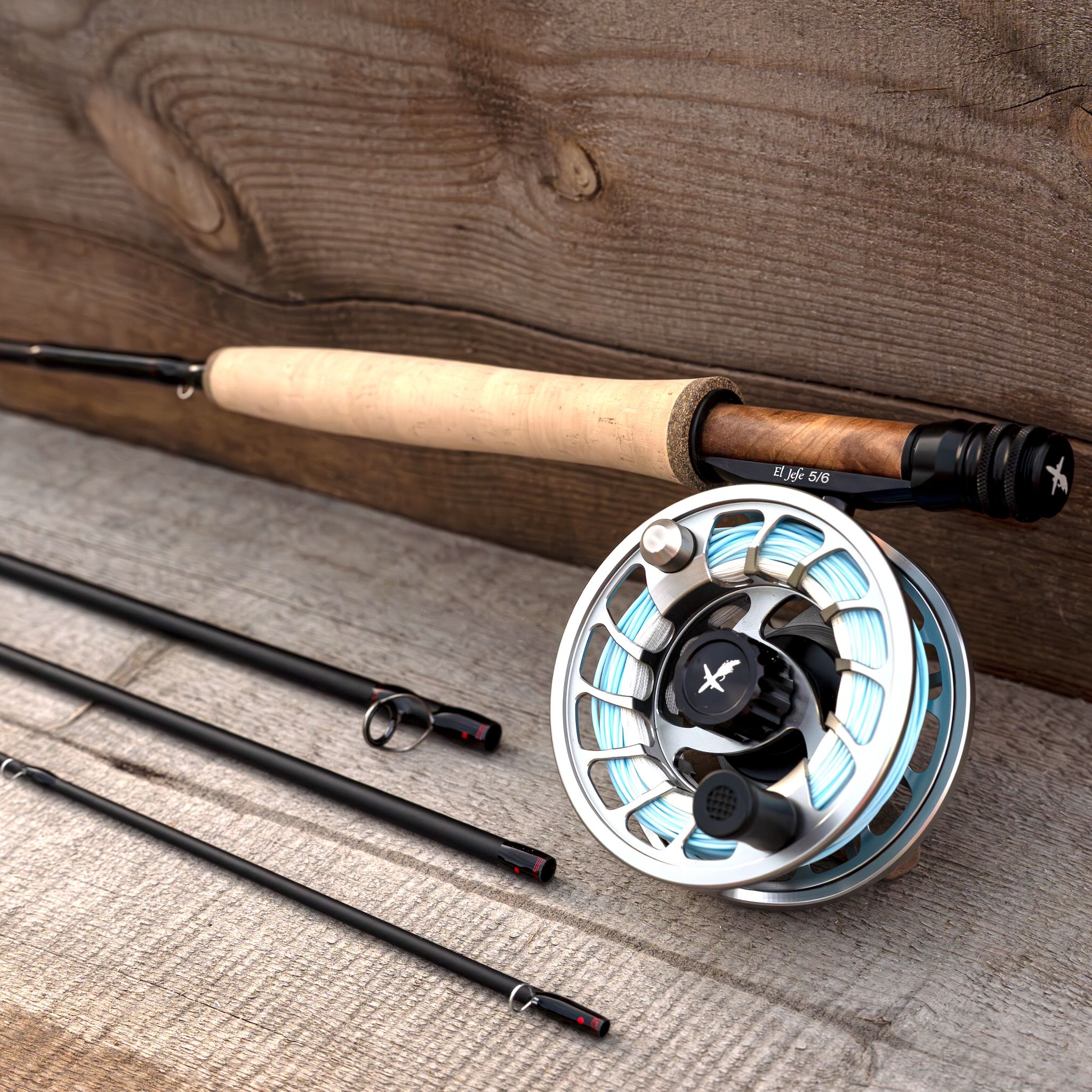El Jefe v2 8’6” 4 Weight Four Section Fly Rod