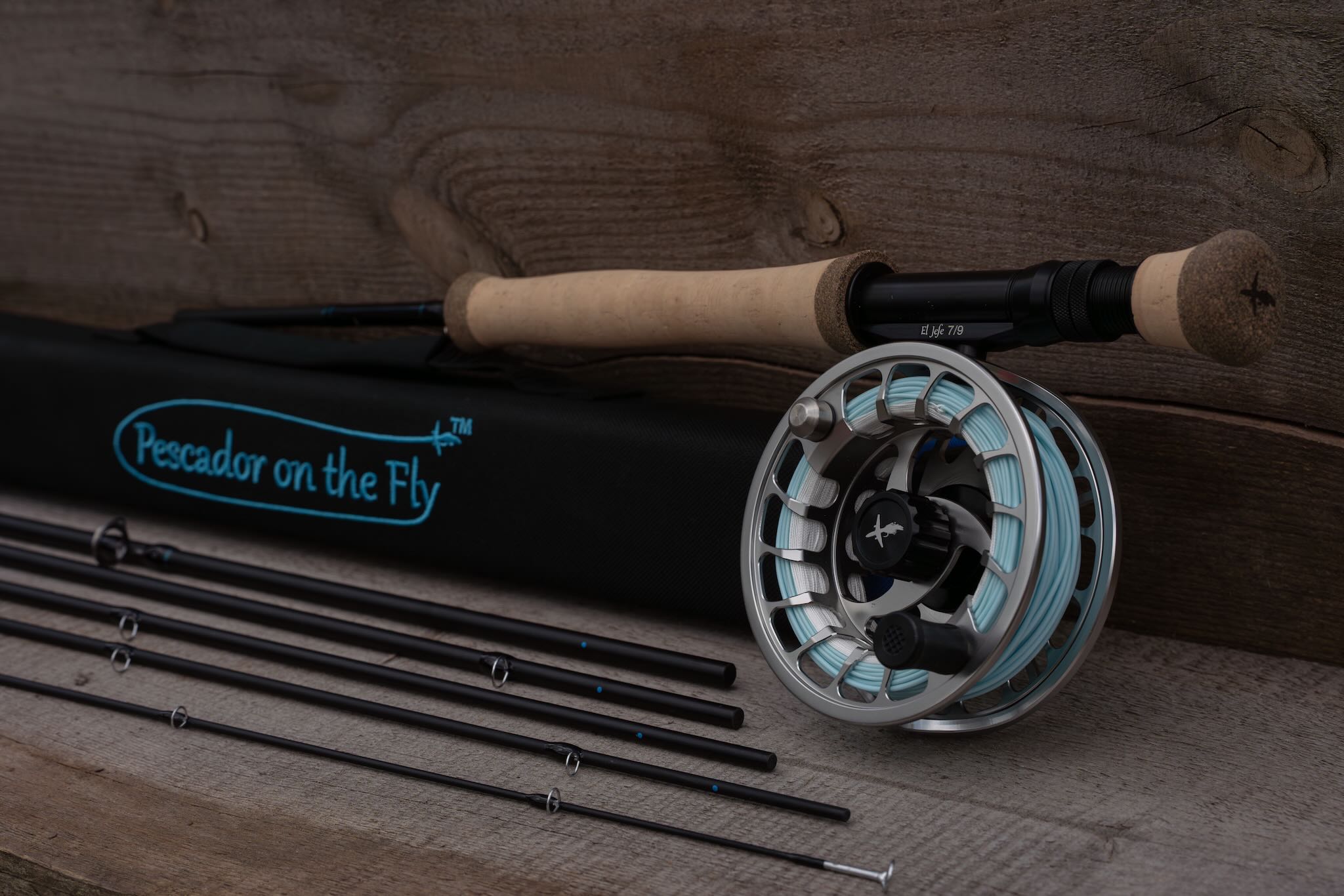 El Jefe v2 9’ 8 Weight Six Section Travel Fly Rod & Reel Combo
