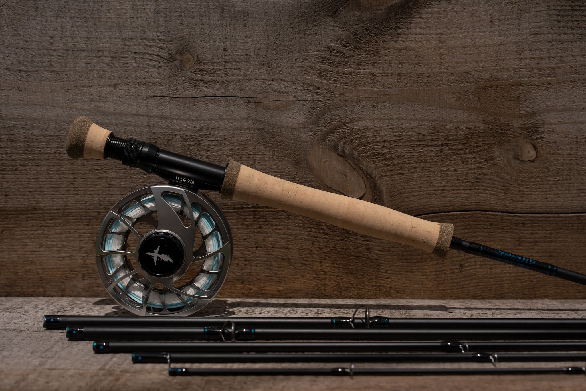 El Jefe v2 9’ 8 Weight Six Section Travel Fly Rod & Reel Combo