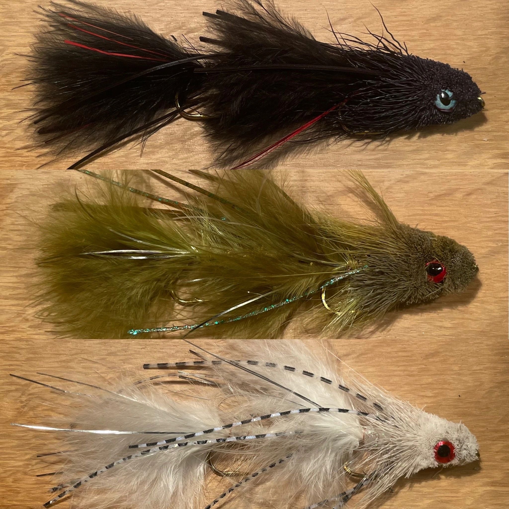 Large Articulated Streamers (3-Pack) – Big, Jointed Flies for Trophy Trout and Bass
