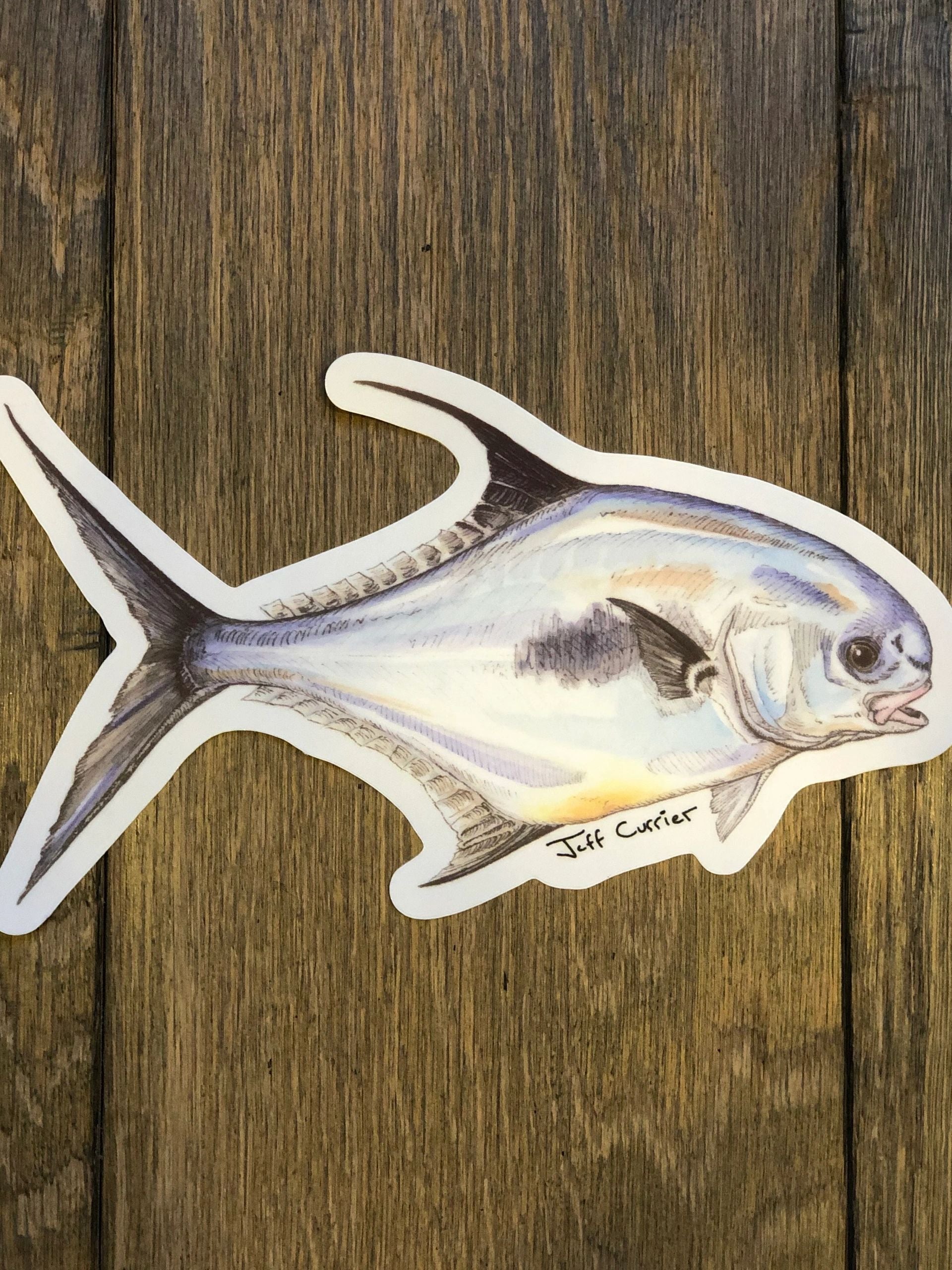 JEFF CURRIER DESIGNED PREMIUM SALTWATER FLATS FISH DECALS