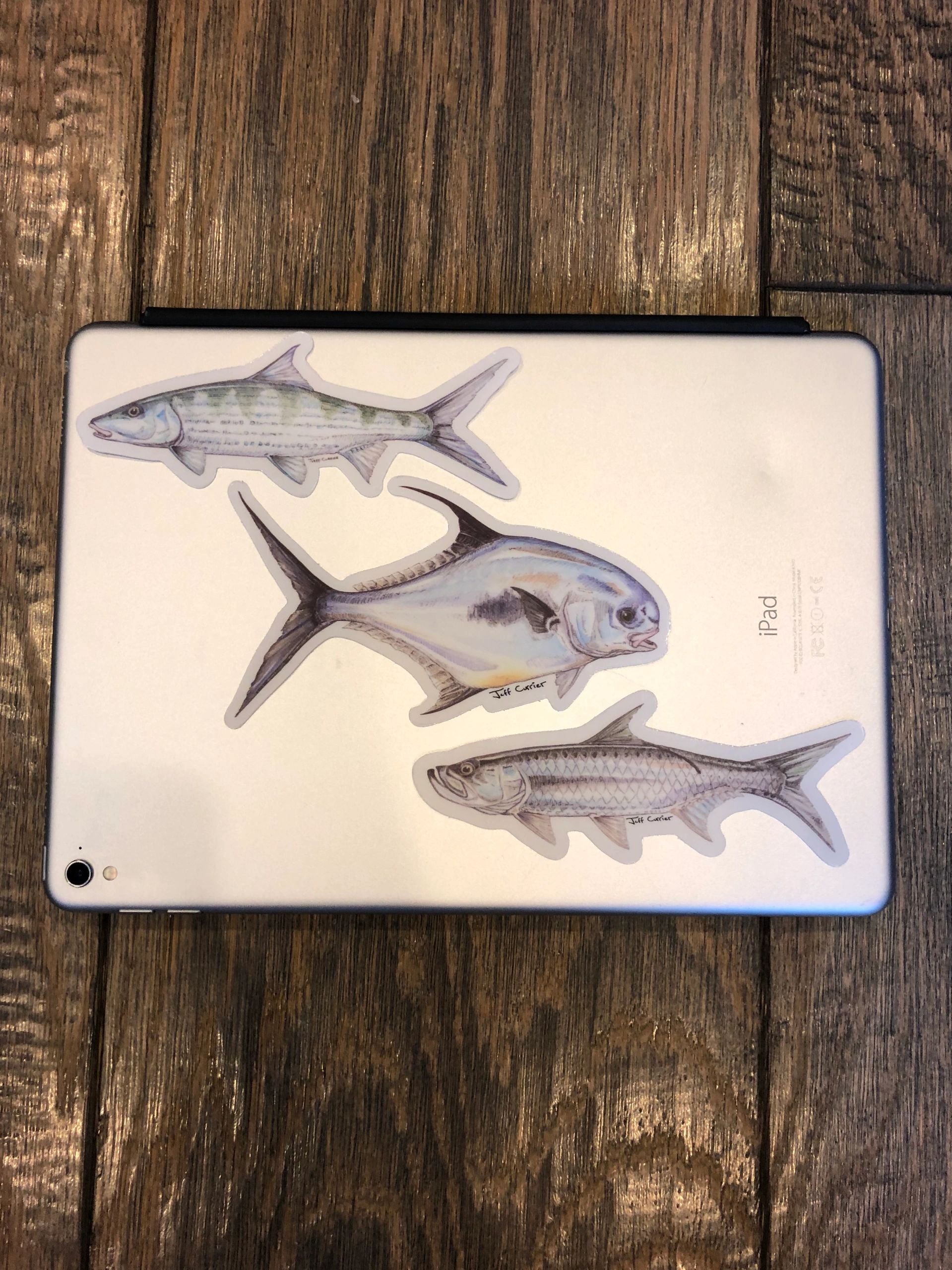 JEFF CURRIER DESIGNED PREMIUM SALTWATER FLATS FISH DECALS