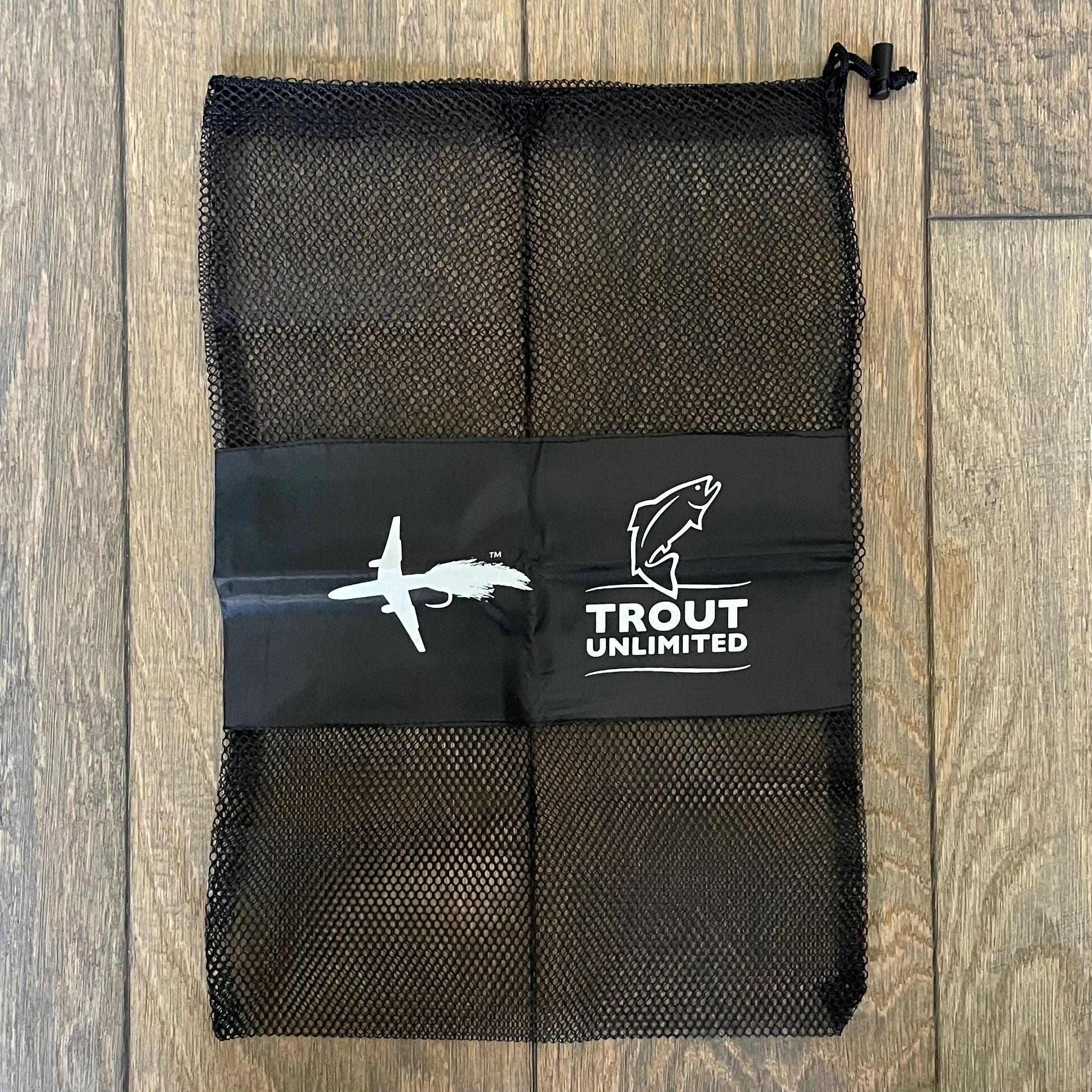 TROUT HERO STREAM CLEAN UP BAGS | YOUR SIMPLE REUSABLE BAG TO PACK OUT TRASH ON THE RIVER | TROUT UNLIMITED PARTNERSHIP | GET ONE FREE WITH CODE IN LISTING