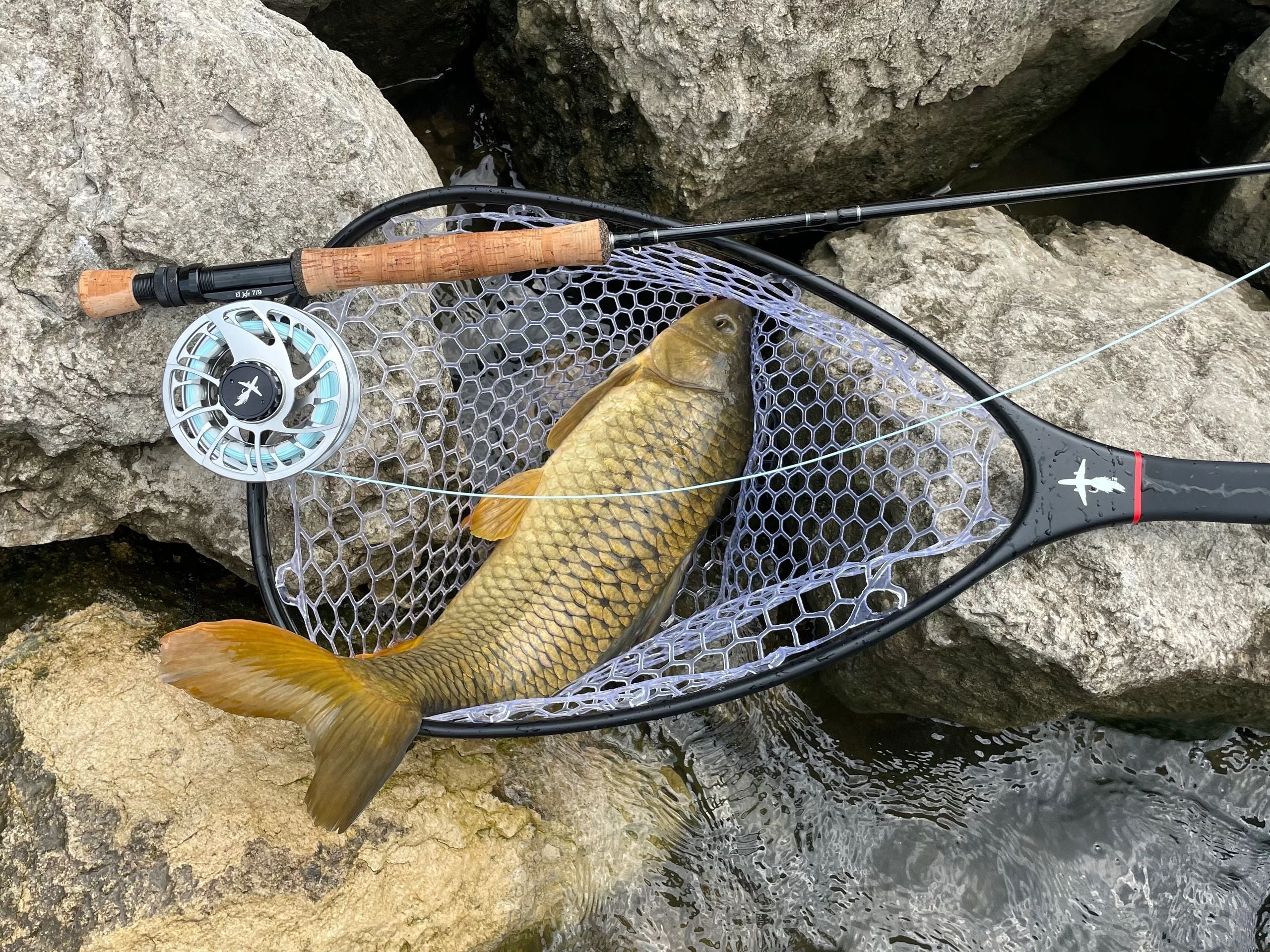 FULL CARBON FLY FISHING NET SYSTEMS | COMES WITH MAGNET CONNECTOR