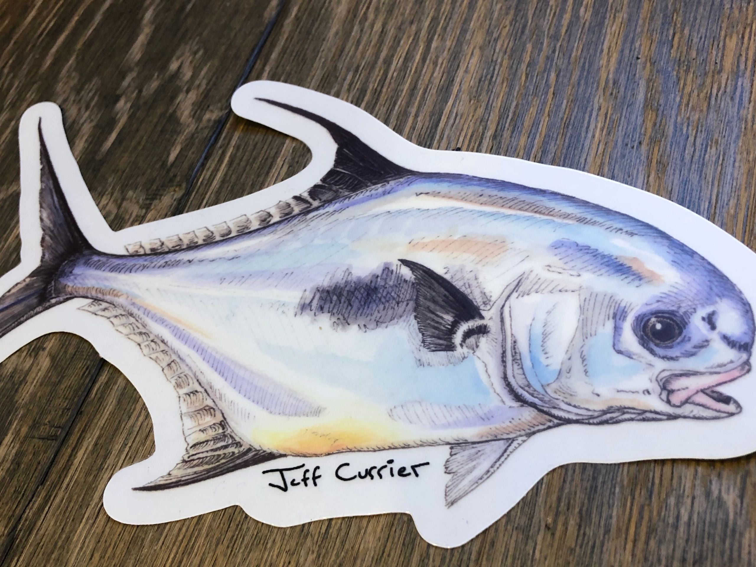 JEFF CURRIER DESIGNED PREMIUM SALTWATER FLATS FISH DECALS