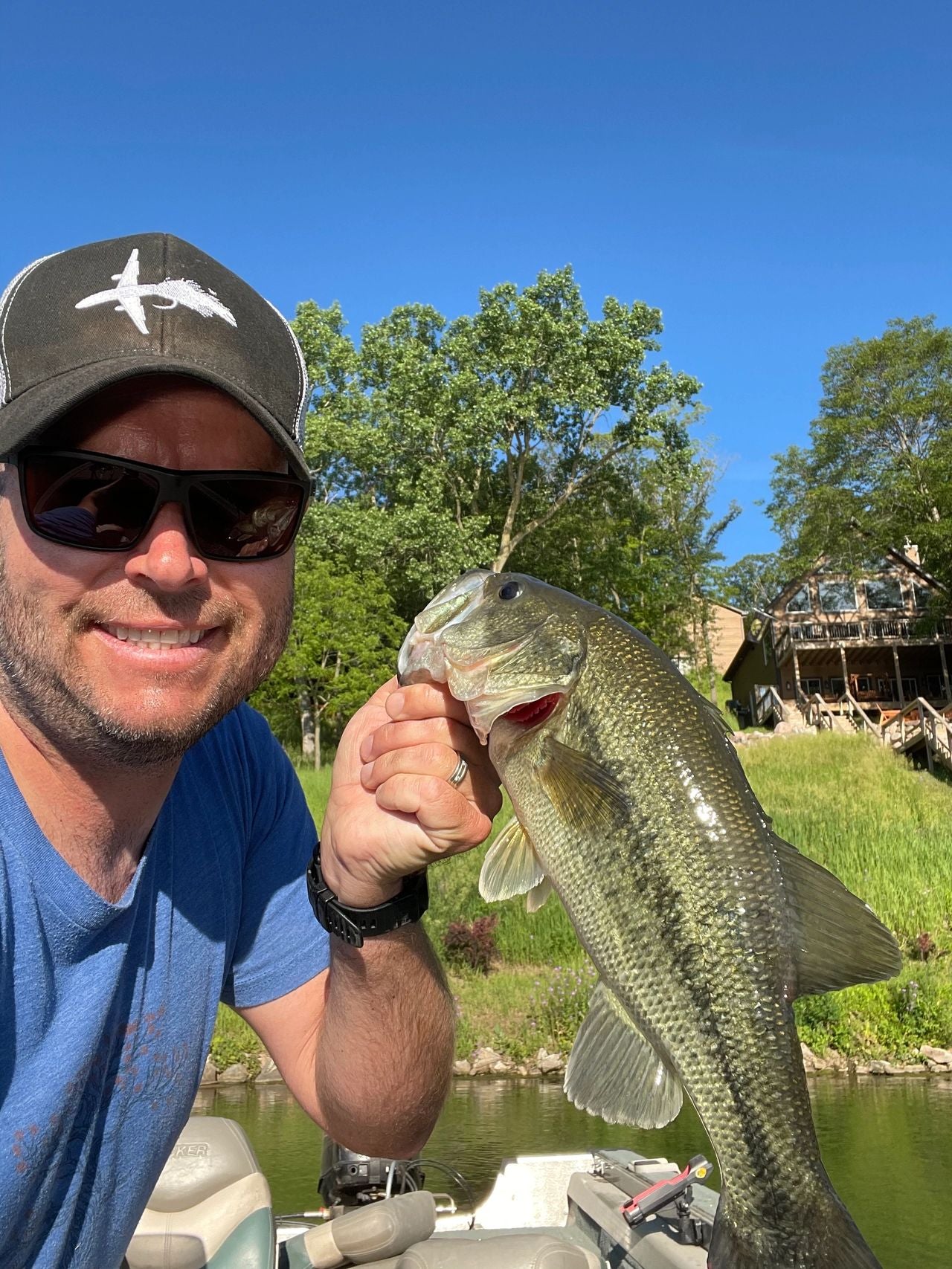 Spring Iowa Largemouth Bass on the Fly