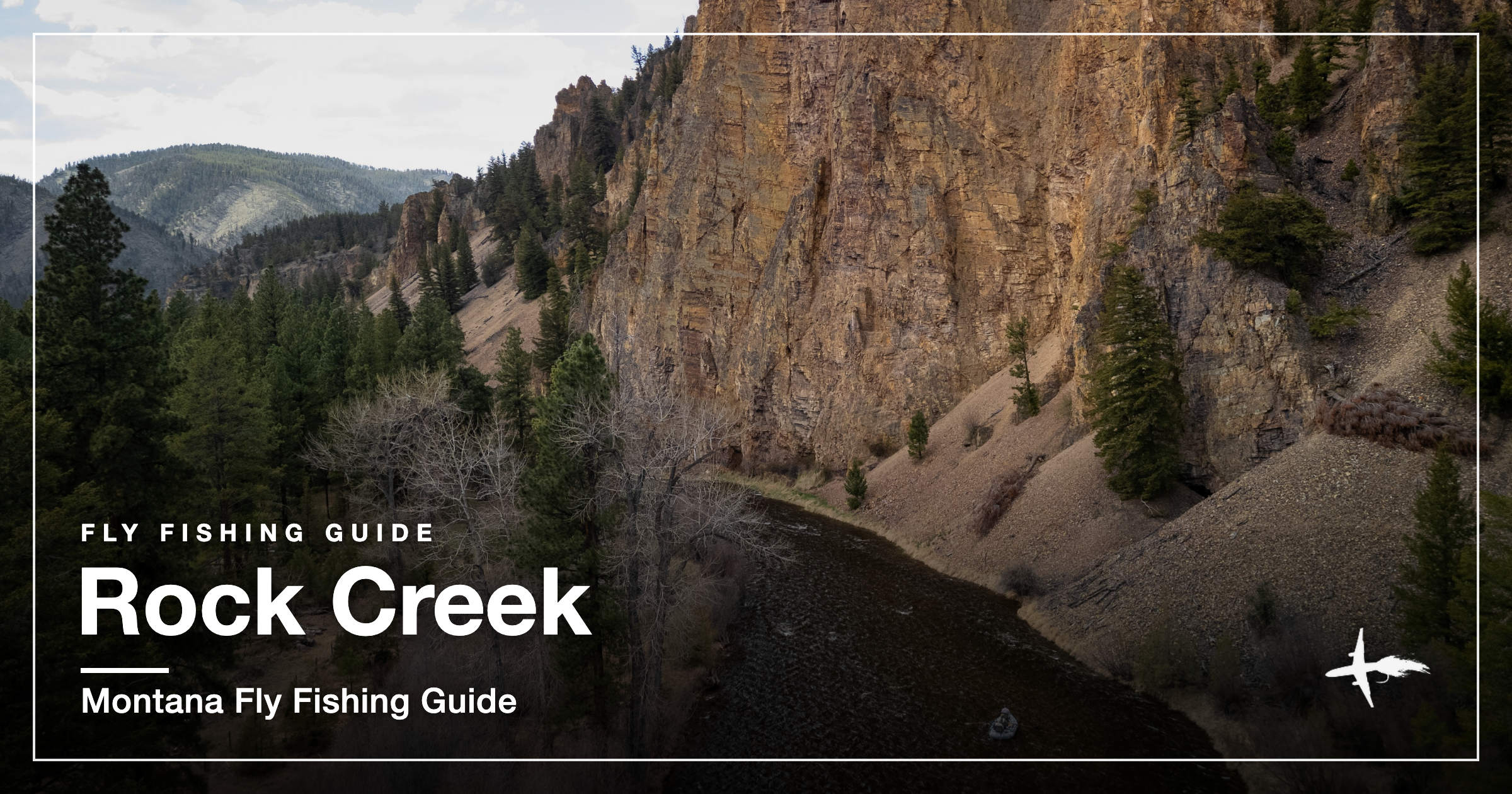 Rock Creek flowing through a rugged canyon near Missoula, Montana