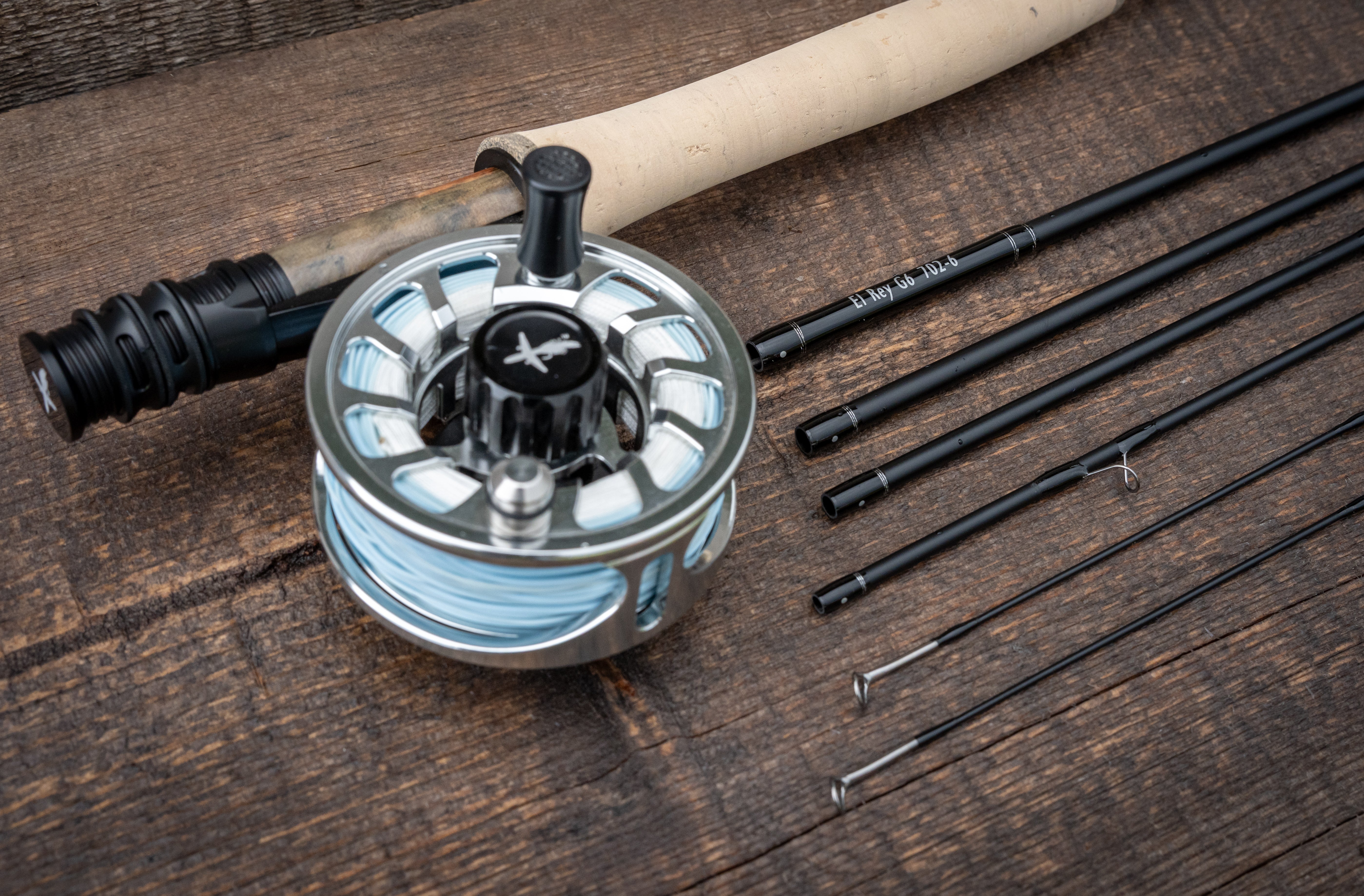 El Rey G6 7’ 2 Weight Six Section Travel Fly Rod
