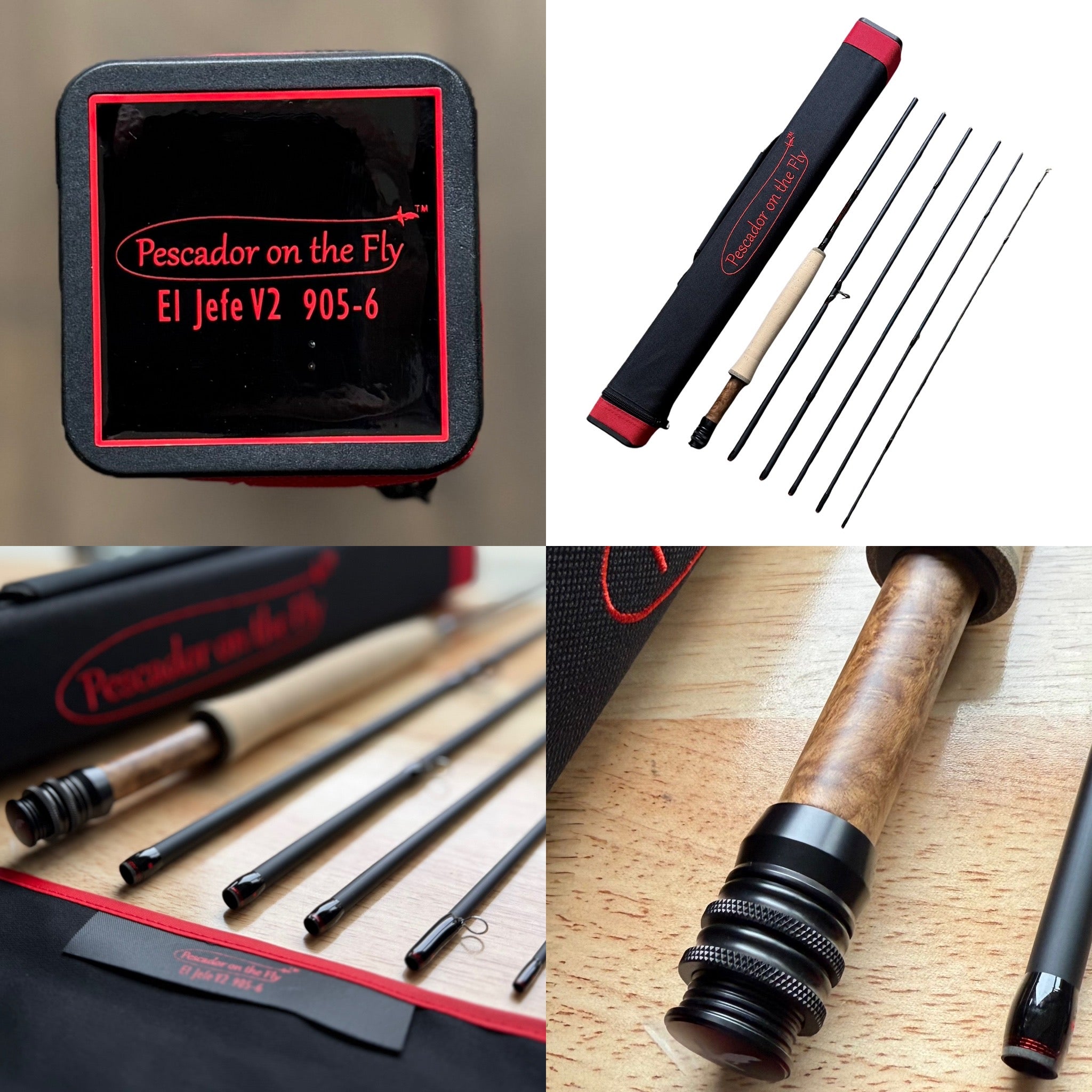 El Jefe v2 905-6 Packable Fly Rod – 9' 5 Weight 6-Section Travel Rod