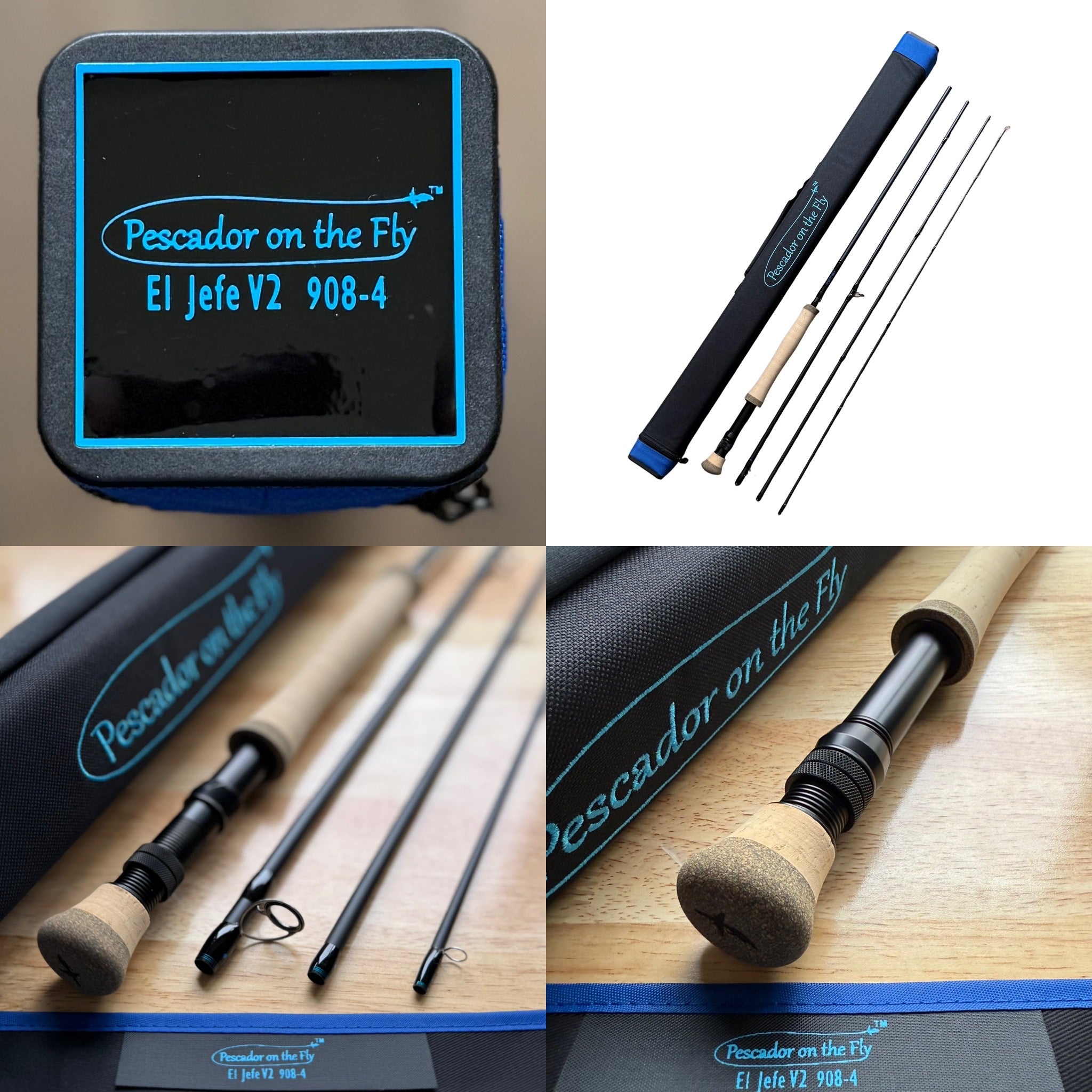 El Jefe v2 908-4 - 9' 8 Weight Fly Four Section Fly Rod