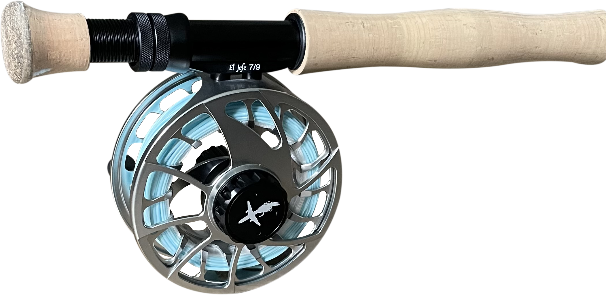 El Jefe Saltwater Fly Fishing Combo Package | 904-7 | 9' Four Section 7  Weight Fly Rod And Reel Outfit