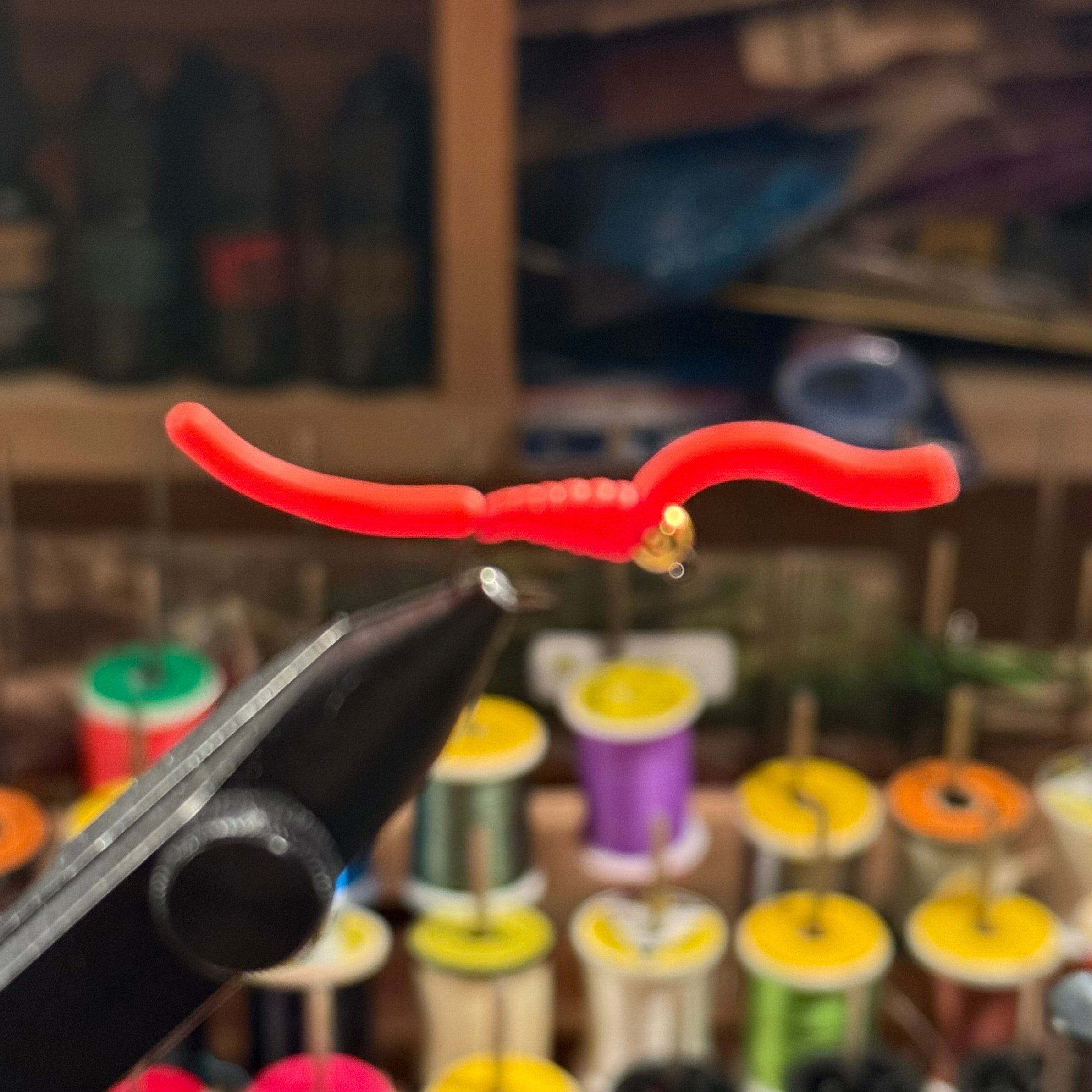 Red Bead Head Squirmy Worm