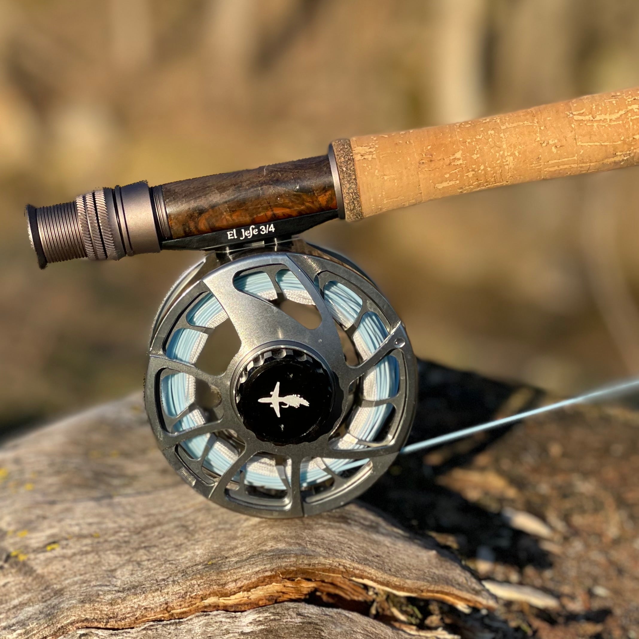 El Jefe Fly Fishing Combo Package | 864-4 | 8'6" Four Section 4 Weight Fly Rod And Reel Outfit
