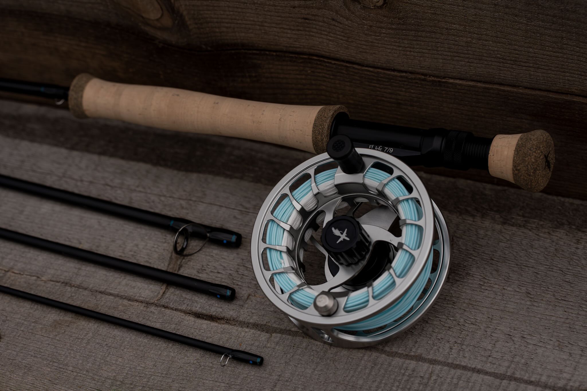 9 weight fly rod with reel El Jefe v2 9’ 9 Weight Four Section Fly Rod