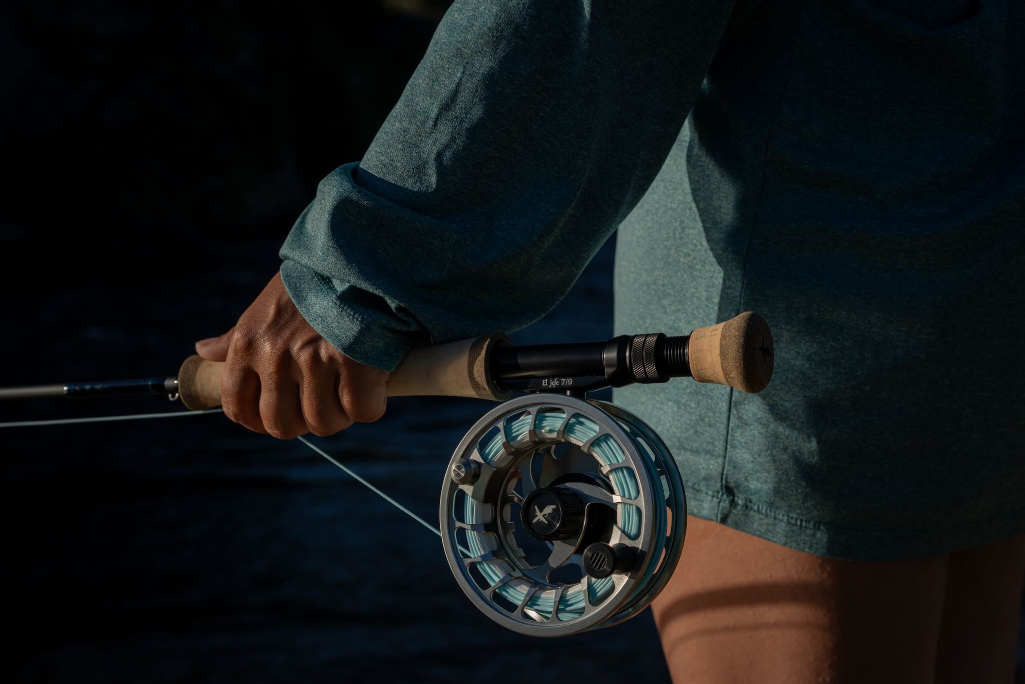 9 wt fly rod for bass reel El Jefe v2 9’ 9 Weight Four Section Fly Rod