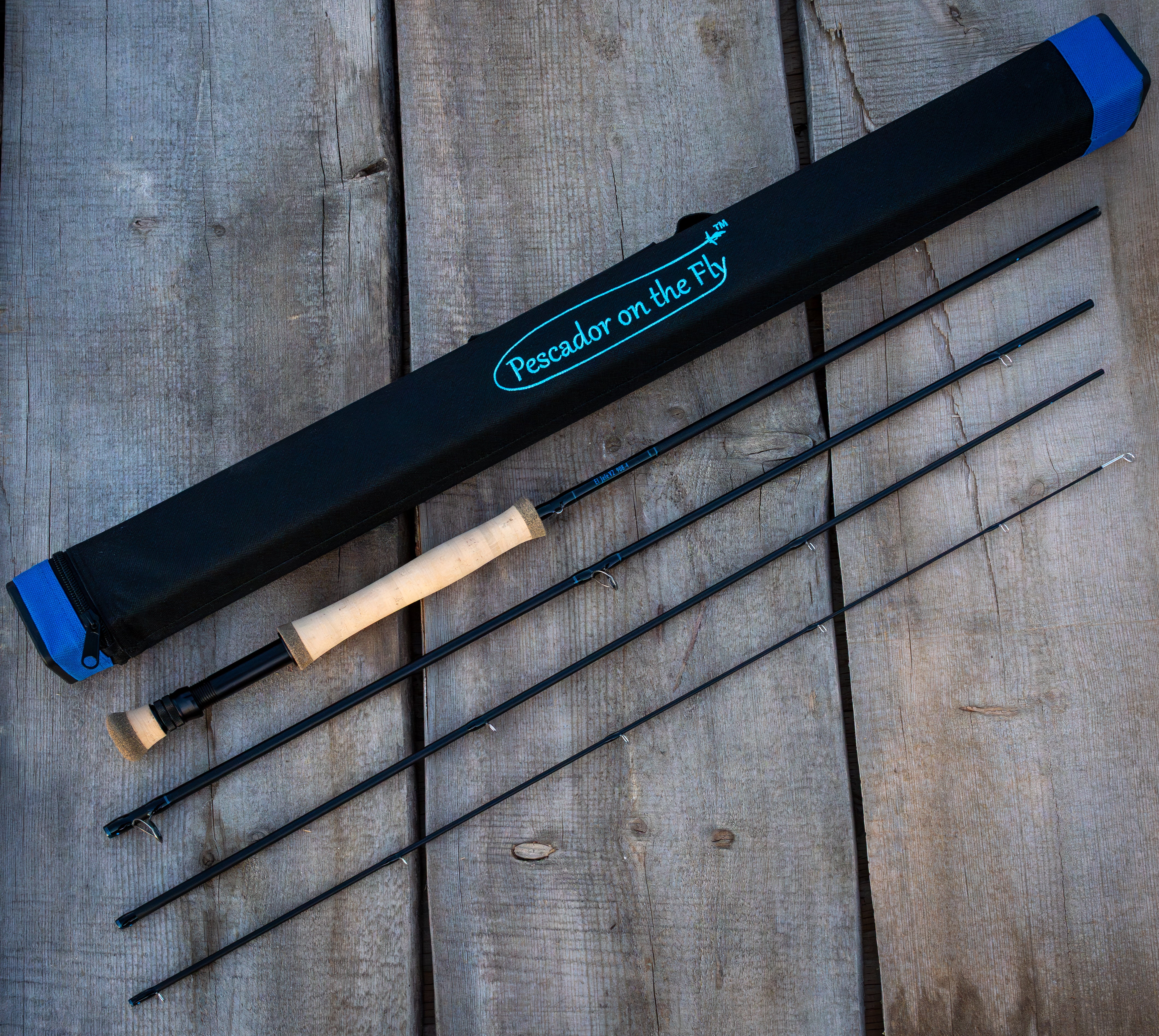 El Jefe v2 907-4 Combo - Four Section 9’ 7 Weight Complete Saltwater or Freshwater Combo