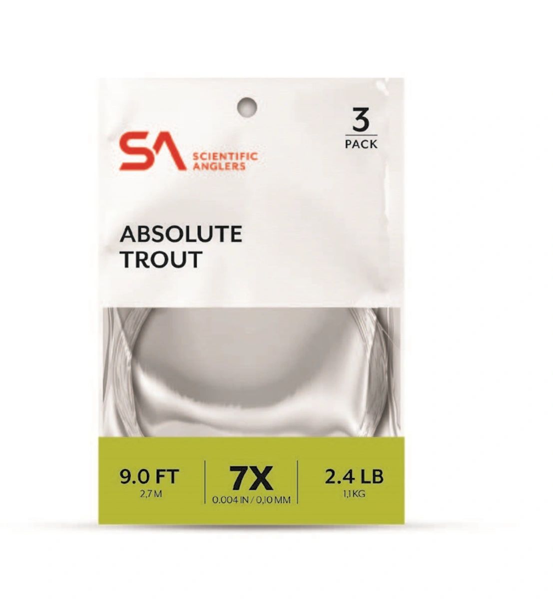 SCIENTIFIC ANGLERS ABSOLUTE TROUT 3 PACK LEADERS